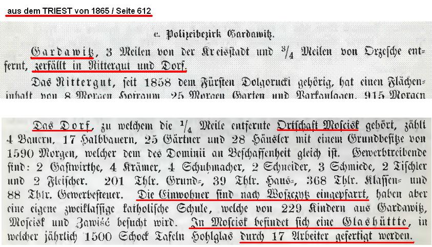 aus dem TRIEST von 1864